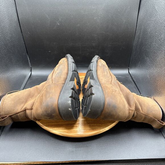 Ariat Cascade 8” Square Toe Mens Size 11.5 EE Wide Work Boots Brown Steel Toe - Picture 6 of 8